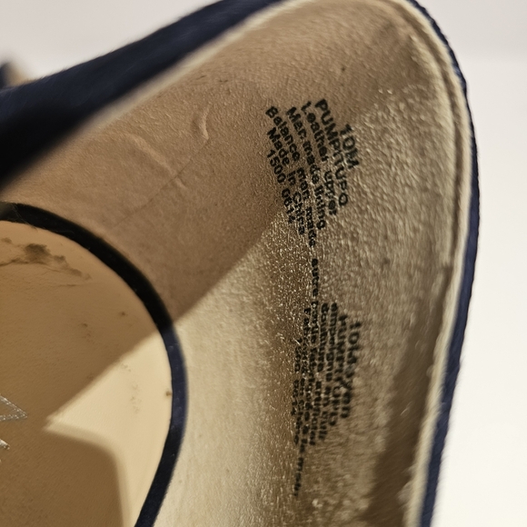 Nine West navy suede heel pumps shoes in size 10M US - Picture 8 of 8